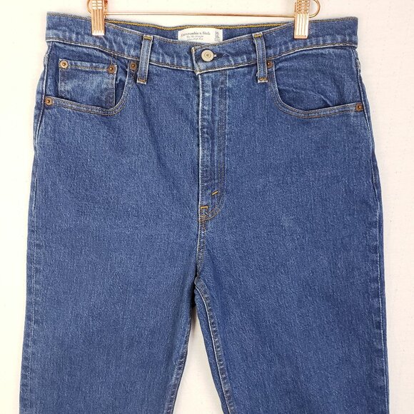 Abercrombie & Fitch 90s Straight Jean Ultra High Rise size 30/10 Reg - Picture 5 of 14